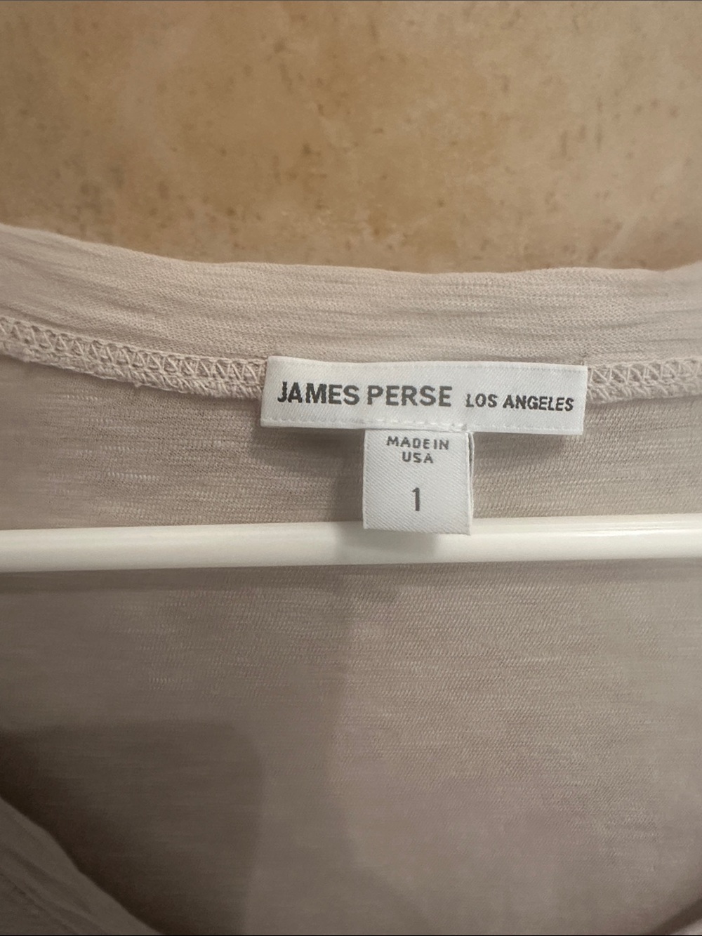 James Perse Short Sleeve V-Neck Tee in Light grey - Picture 2 of 3